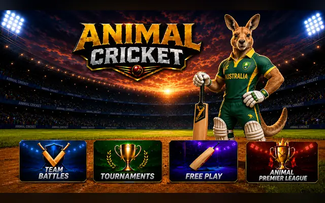 Menu de modos de jogo de Animal Cricket
