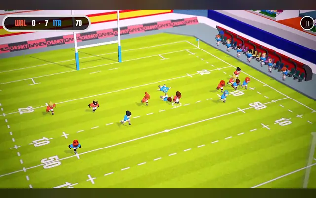 Campo completo visto de cima em MINI Rugby